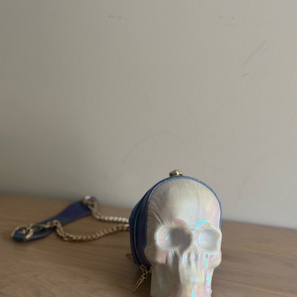 Iridescent Skull Mini Bag - Picture 2 of 12